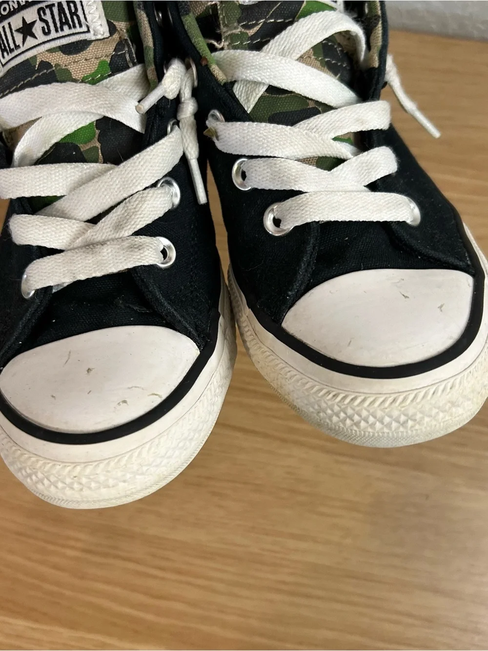 Converse Chuck Taylor All Star Street Mid Kids' sneakers camo black Size 2 - Picture 4 of 7
